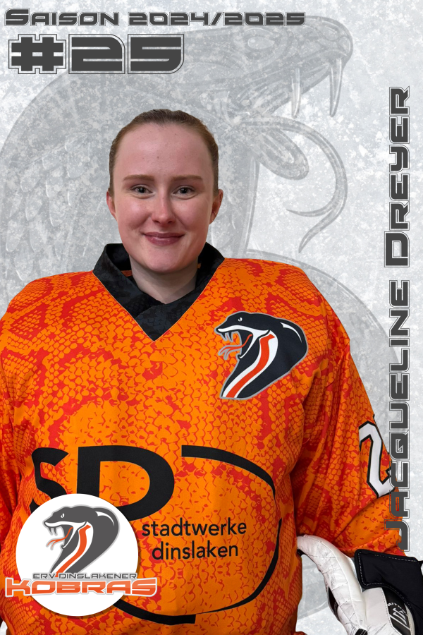 Player Card   2024 25   25   Jacqueline Dreyer